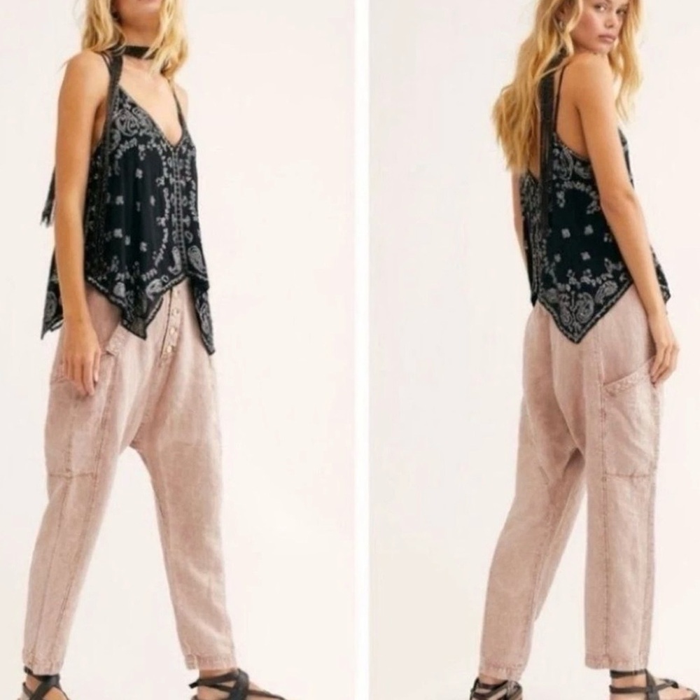 Free People Desert Daze Harem Pants in Light Pink Size 0